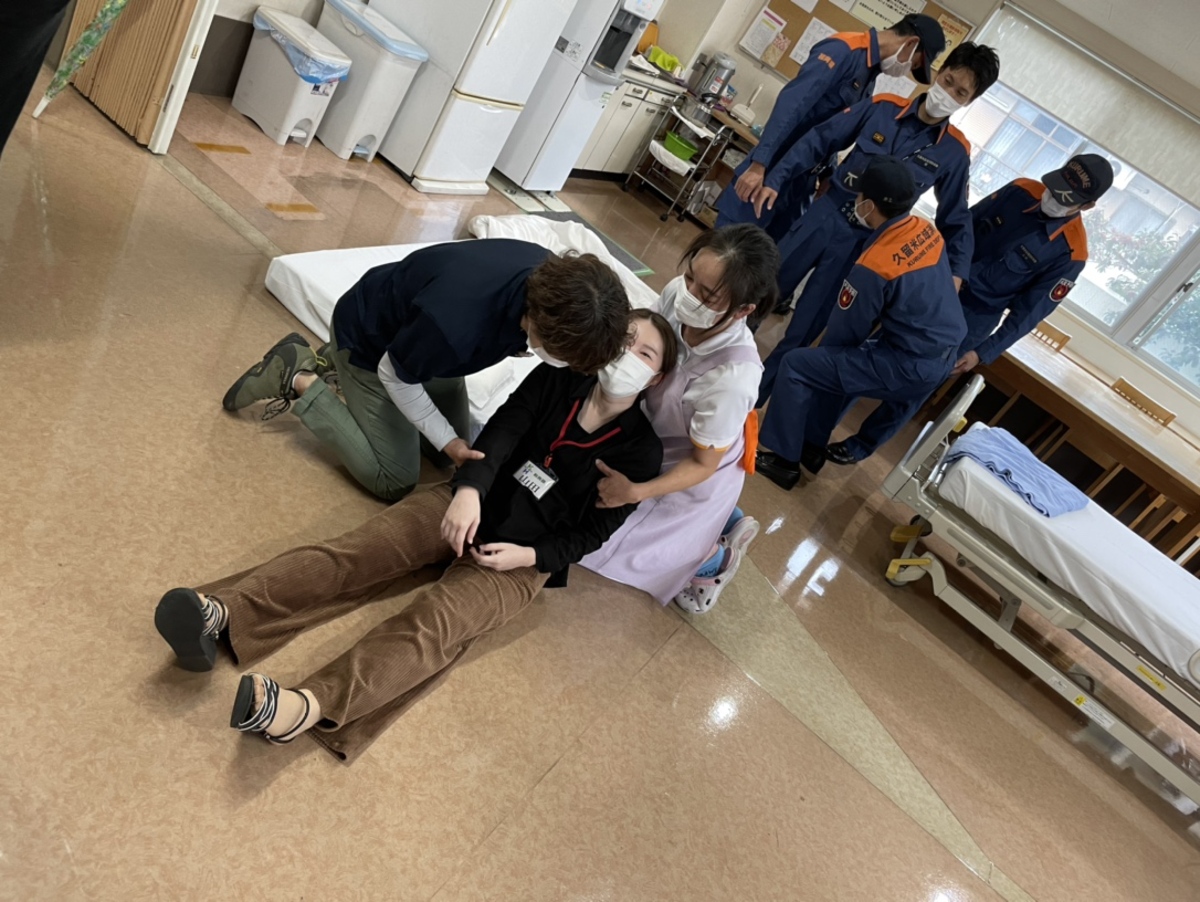 避難訓練！