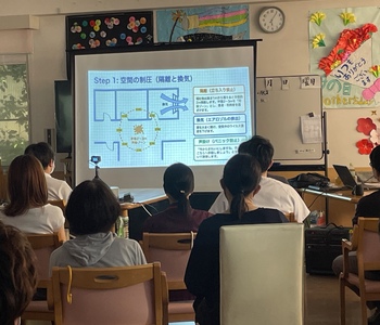 院内感染対策研修を行いました。